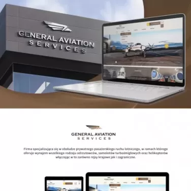 Projekt strony dla General Aviation Services