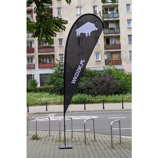 Flaga łezka z logo 435cm