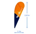 Flaga 1,1 x 2,87m do Slim Half Midi