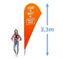 Żagiel reklamowy 3,3m Half Midi