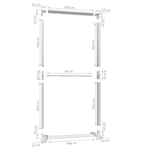 LED Premium 100x250 wymiary