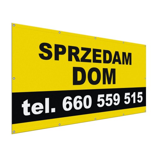 Baner sprzedam dom 200cm x 100cm