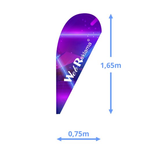 Flaga 0,75 x 1,65m