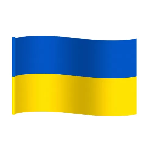 Flaga Ukrainy na drzewiec