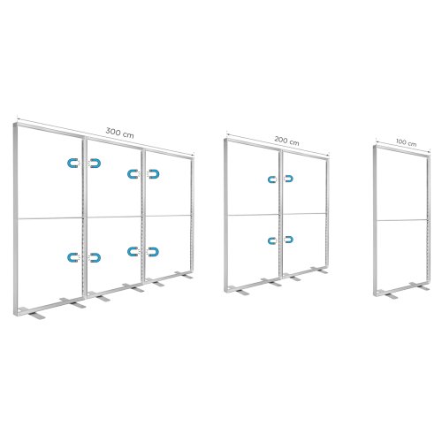 Łączenie LED BOX'ów 100x200 w duże ścianki podświetlane