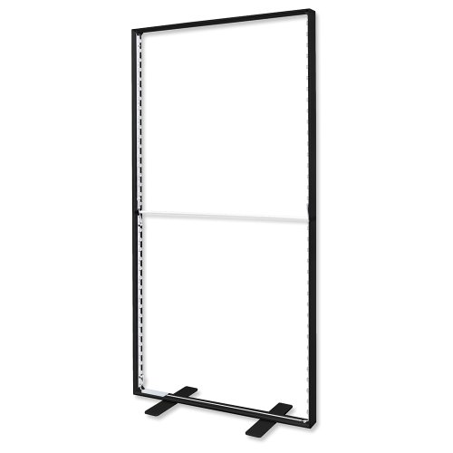 Stand modułowy podświetlany LED BOX 100x230 Czarny - stelaż