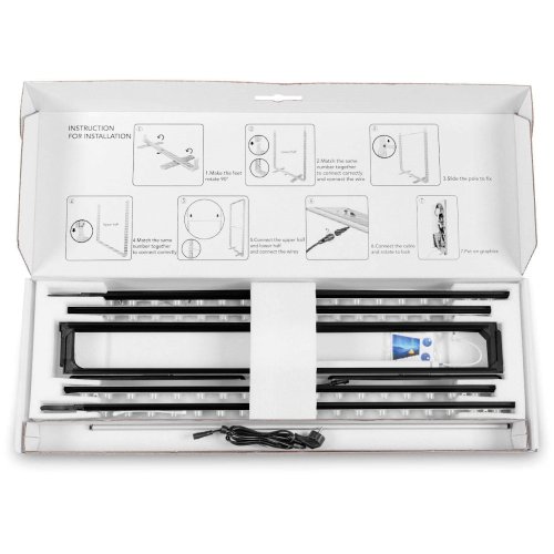 Stand modułowy podświetlany LED BOX 100x230 - walizka