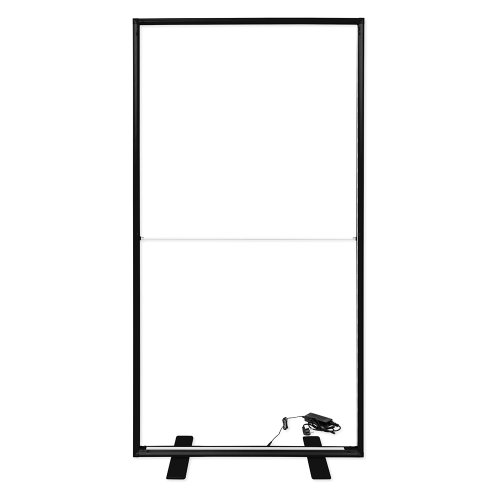 Stand modułowy podświetlany LED BOX 100x250 Czarny - stelaż z zasilaczem