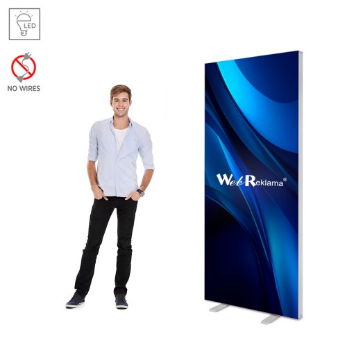Stand podświetlany LED BOX Slim 100x200