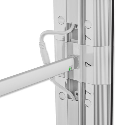 Ścianka podświetlana LED Premium czarna 200x250 bok