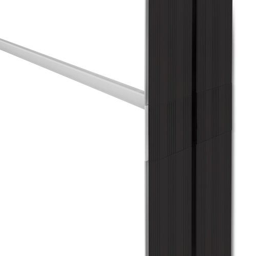 Ścianka podświetlana LED Premium czarna 285x250 bok czarny