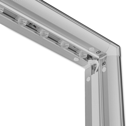 Ścianka podświetlana LED Premium czarna 300x250 narożnik