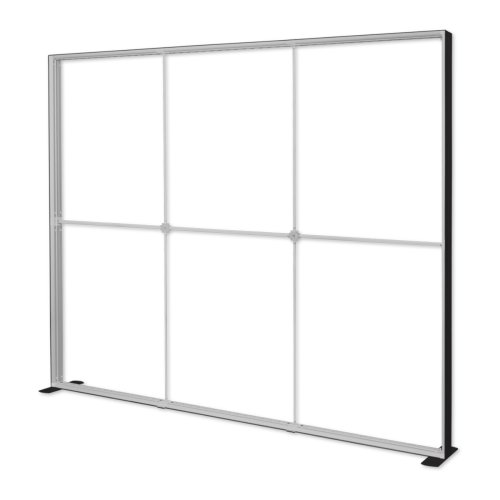 Ścianka podświetlana LED Premium czarna 300x250 stelaż profil