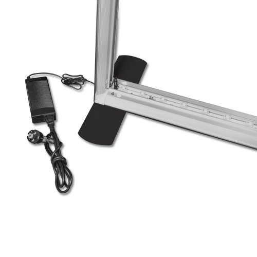 Ścianka podświetlana LED Premium czarna 400x250 zasilacz