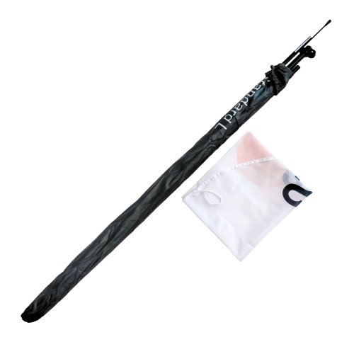 Elementy zestawu maszt i flaga z własnym nadrukiem