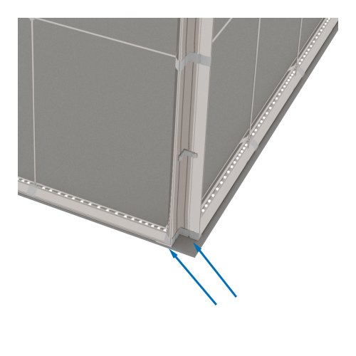 Połączenie ścianek LED Premium