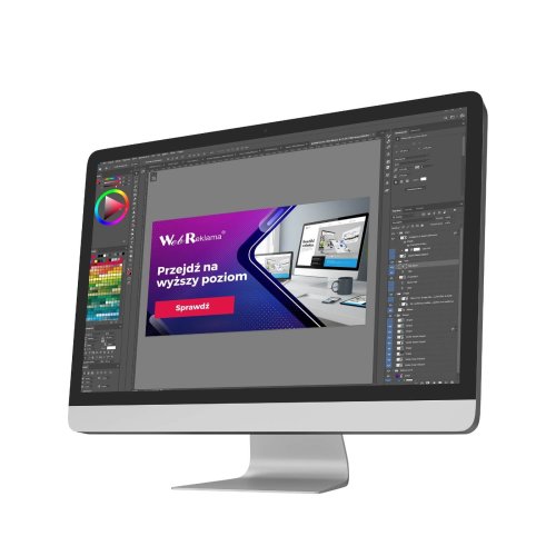Projekt banera internetowego do reklamy Google Ads
