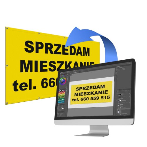 Projekt banera typu sprzedam