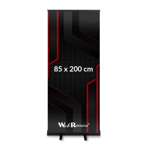 Rollup Black 85x200 czarny mat