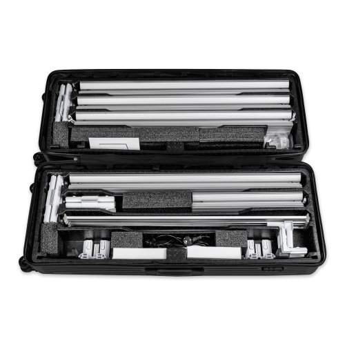 Ścianka LED Premium 200x250 w walizce na kółkach - walizka, zawartość