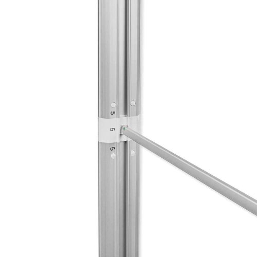 Ścianka podświetlana LED Premium 400x250 w walizce na kółkach - poprzeczka, profil