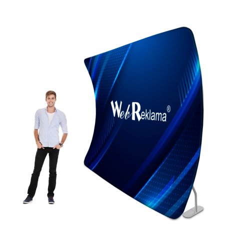 Ścianka tekstylna łuk U 3m x 2,3m