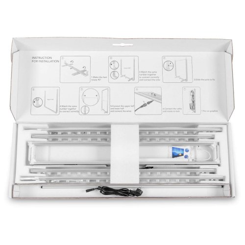 Stand modułowy podświetlany LED BOX 100x200 walizka