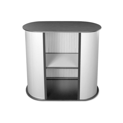 Trybunka wystawiennicza P1 z półką - tył