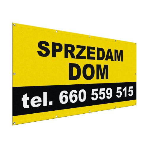 Baner sprzedam dom 200cm x 100cm