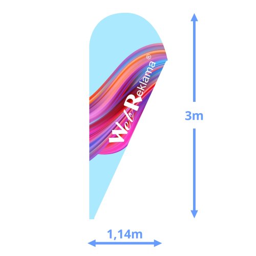 Flaga 1,14 x 3m