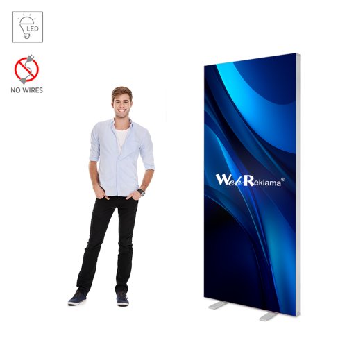 Stand podświetlany LED BOX Slim 100x200