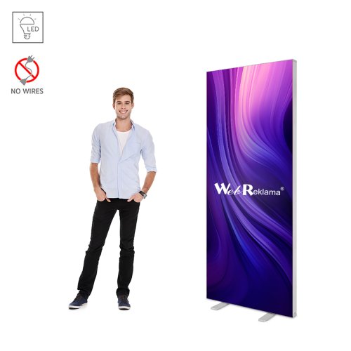 Stand podświetlany LED BOX Slim 85x200