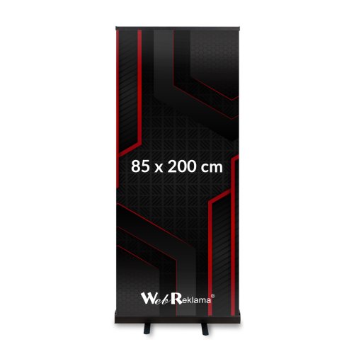 Rollup Black 85x200 czarny mat