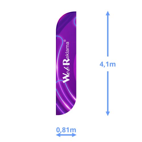 Flaga 0,81 x 4,1m