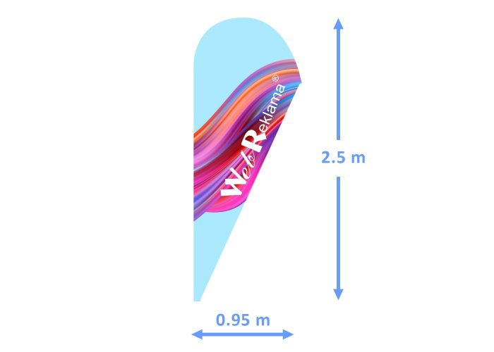 Flaga 0.95 x 2.5 m