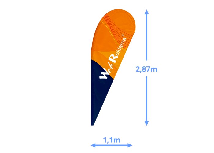 Flaga 1,1 x 2,87m