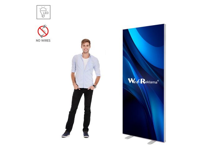 Stand podświetlany LED BOX Slim 100x200
