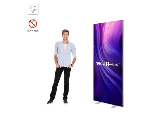 Stand podświetlany LED BOX Slim 85x200