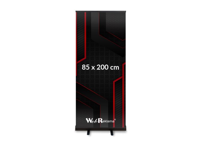 Rollup Black 85x200 czarny mat