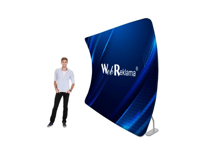 Ścianka tekstylna łuk U 3m x 2,3m